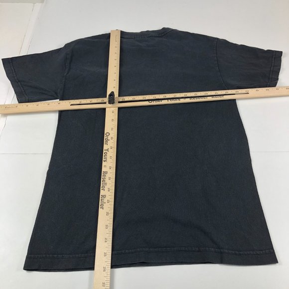 Vintage Element Skateboards Shirt Men's Small Black Faded Cursive Spell Out Logo - Picture 8 of 10